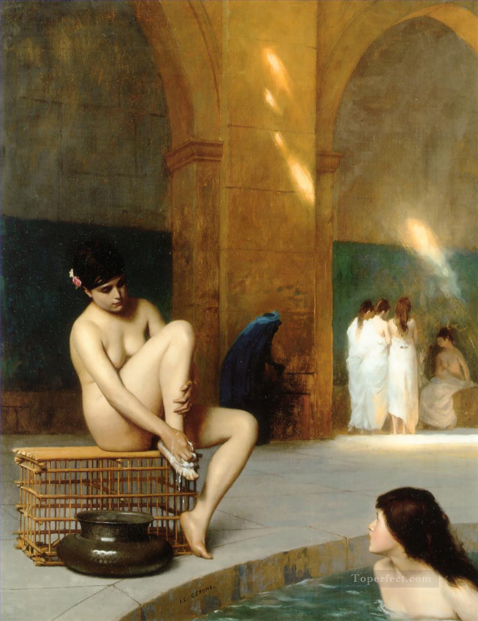 Femme nue Orientalismo árabe griego Jean Leon Gerome Pintura al óleo